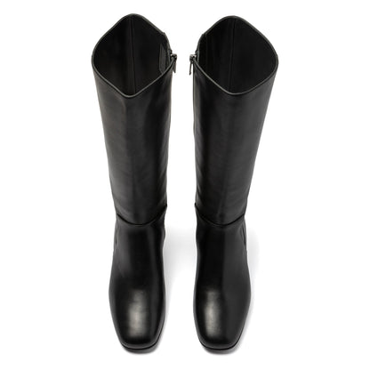 Avenue Tall Black Nappa | ABEO Footwear