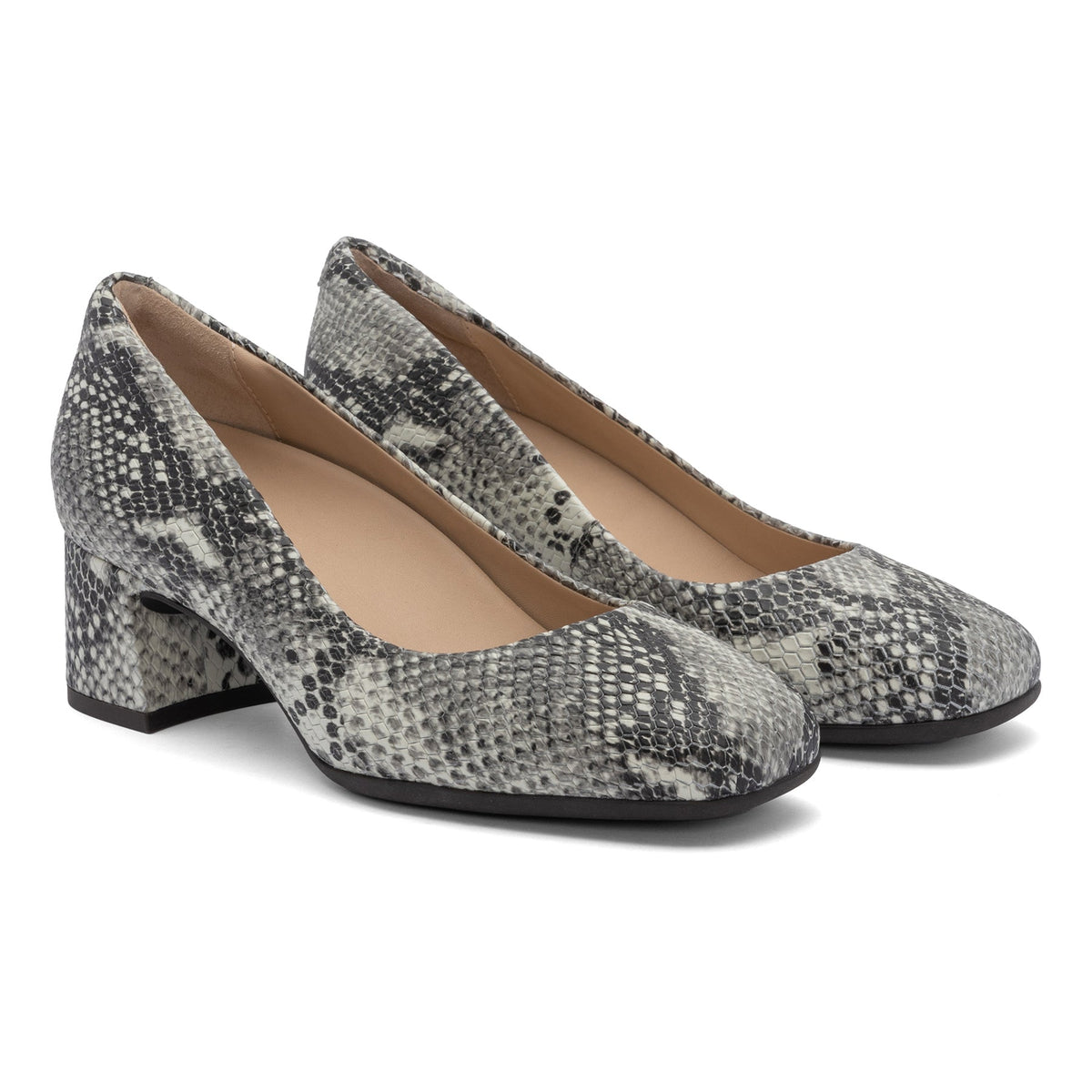 Avenue Pump White Snake | ABEO Footwear