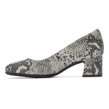 Avenue Pump White Snake | ABEO Footwear