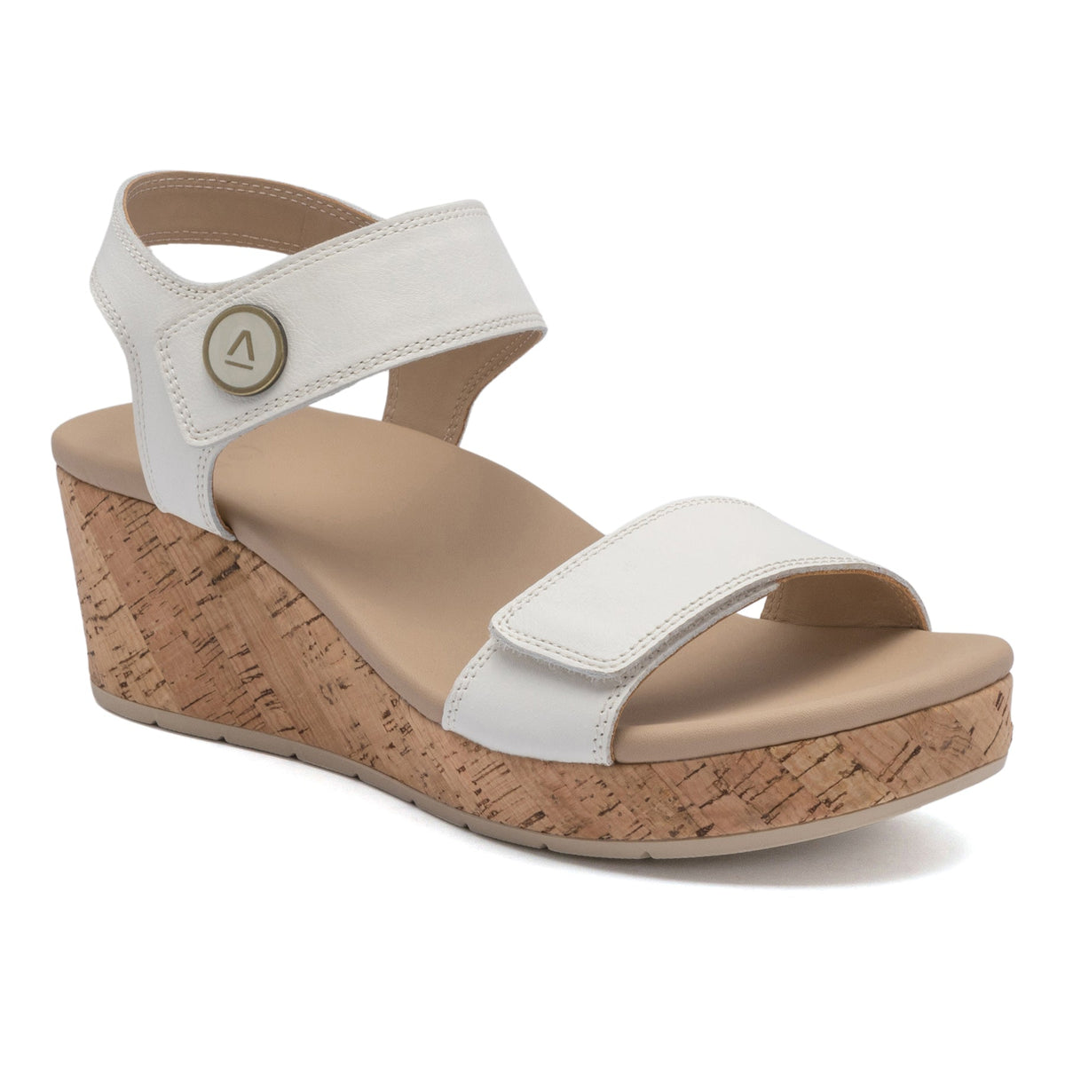 Riviera Strap Sandal White | ABEO Footwear