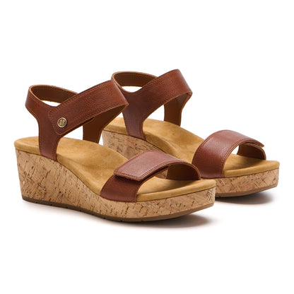 Riviera Strap Sandal Caramel | ABEO Footwear