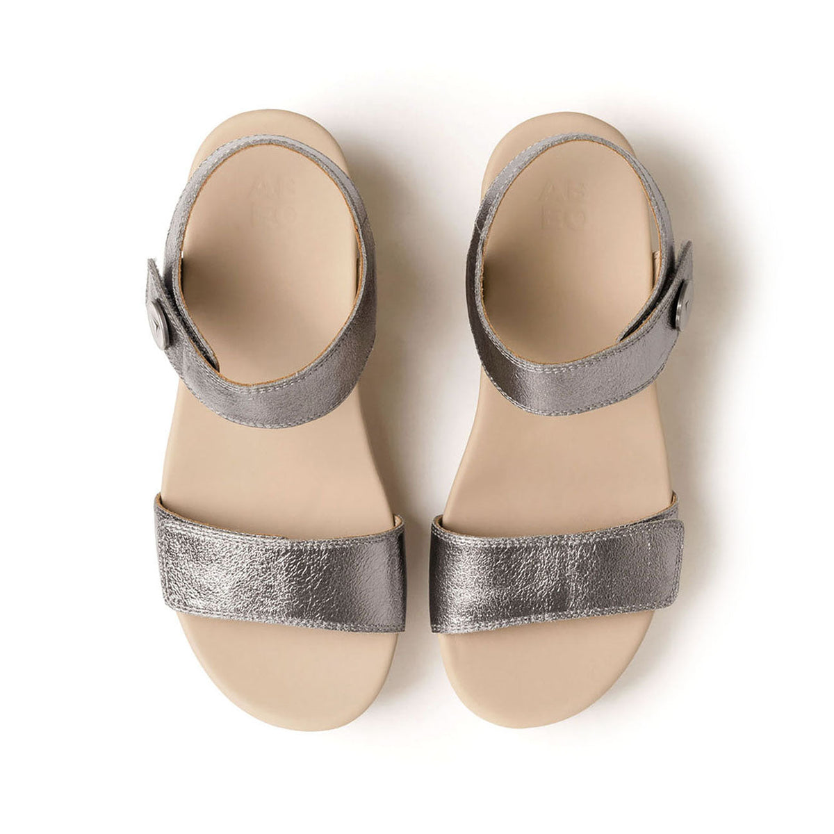 Riviera Strap Sandal Pewter | ABEO Footwear