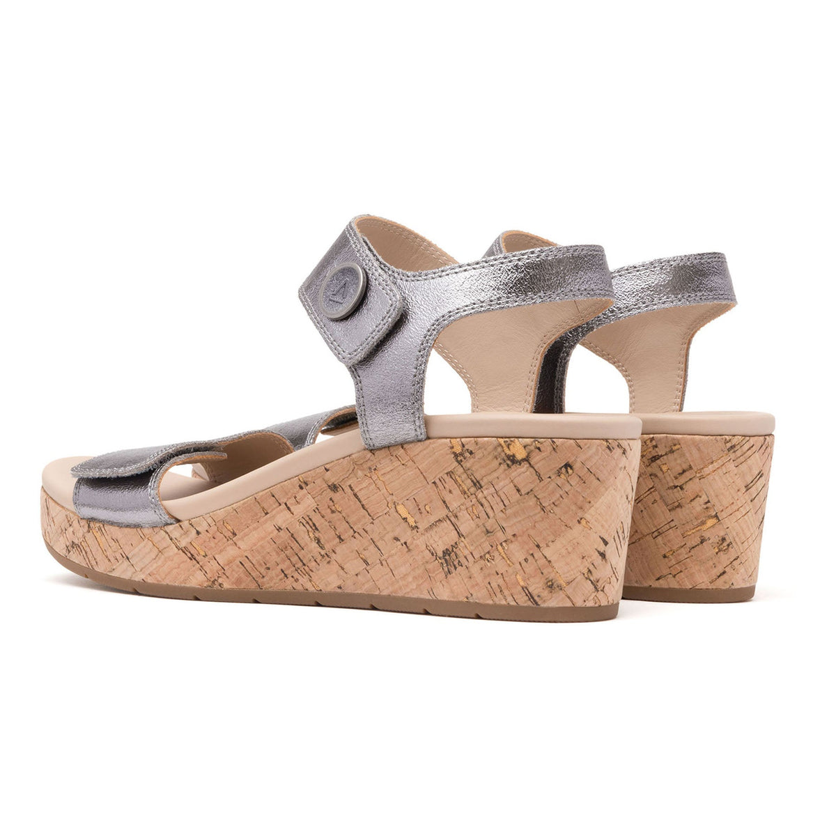 Riviera Strap Sandal Pewter | ABEO Footwear