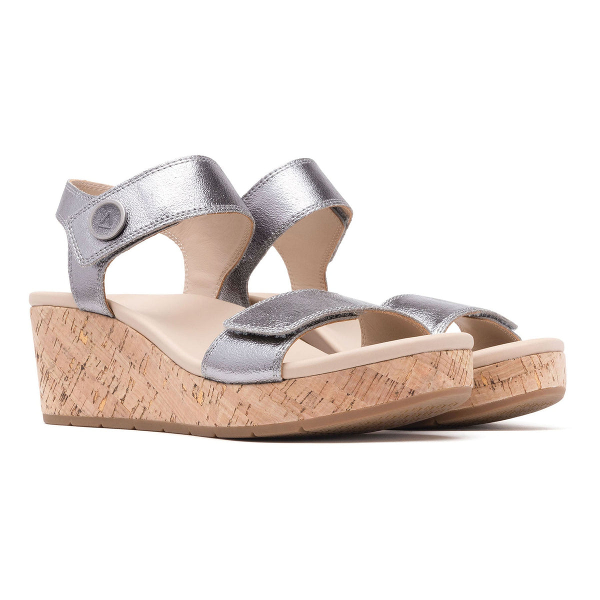Riviera Strap Sandal Pewter | ABEO Footwear