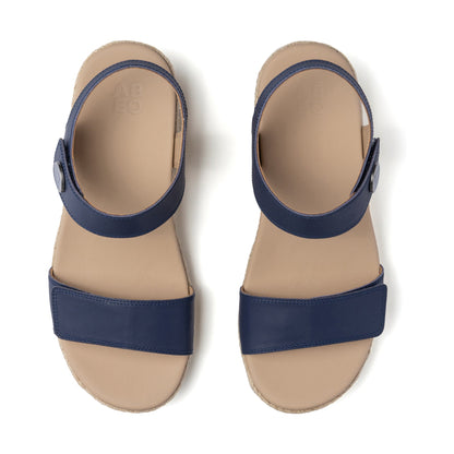 Riviera Strap Sandal Navy | ABEO Footwear