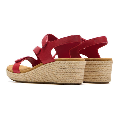 Riviera Adjustable Sandal Red | ABEO Footwear