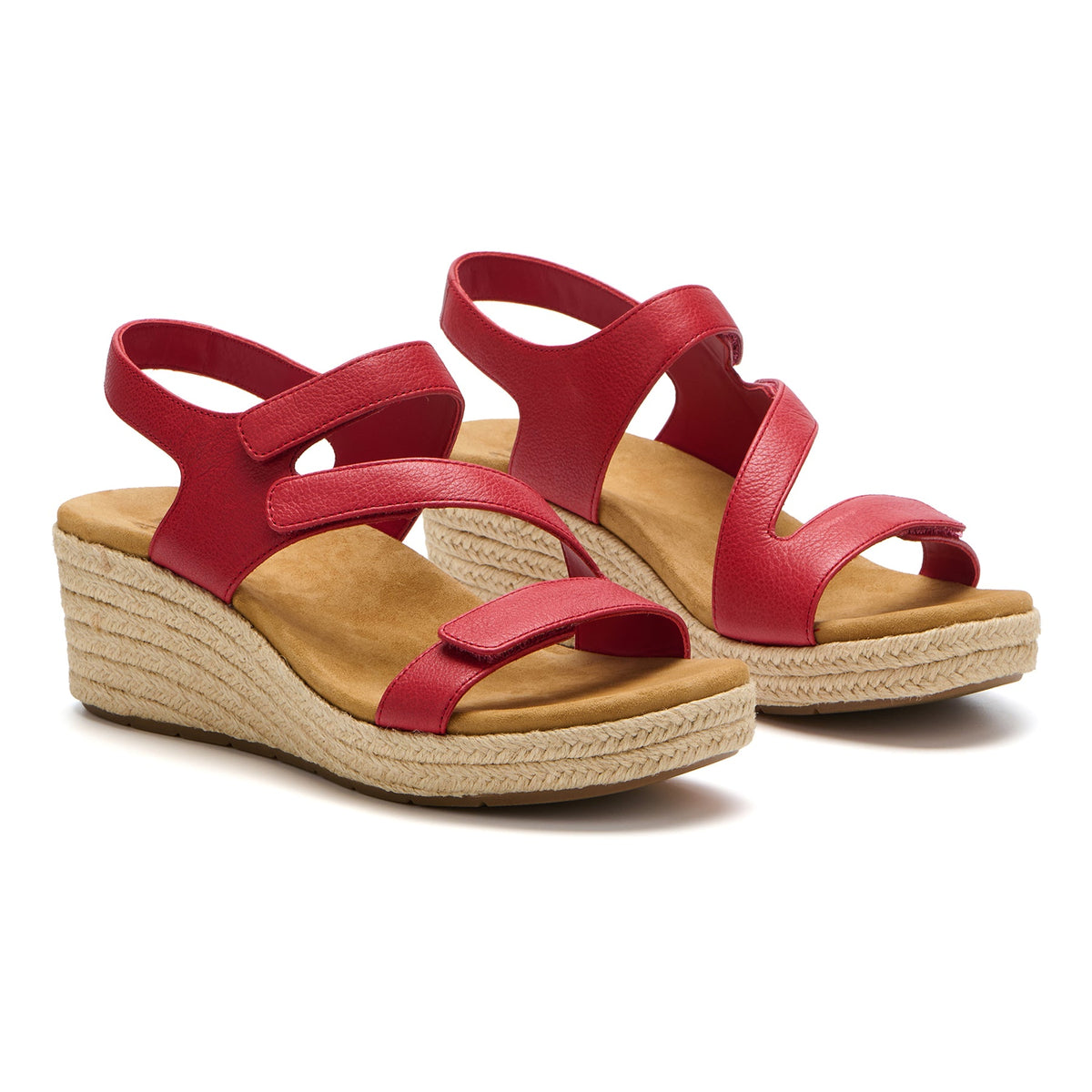 Riviera Adjustable Sandal Red | ABEO Footwear