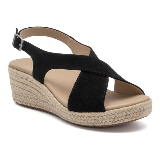 Riviera Cross Black Suede | ABEO Footwear