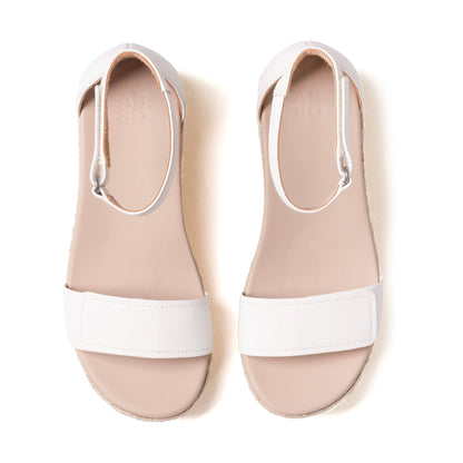 Riviera Ankle Sandal Coconut Leather | ABEO Footwear