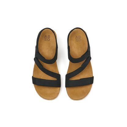 Riviera Adjustable Sandal Black | ABEO Footwear