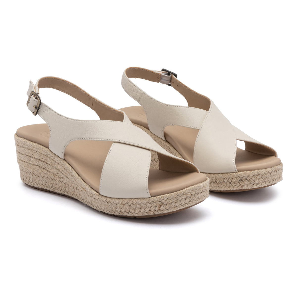 Riviera Cross Off White Leather | ABEO Footwear