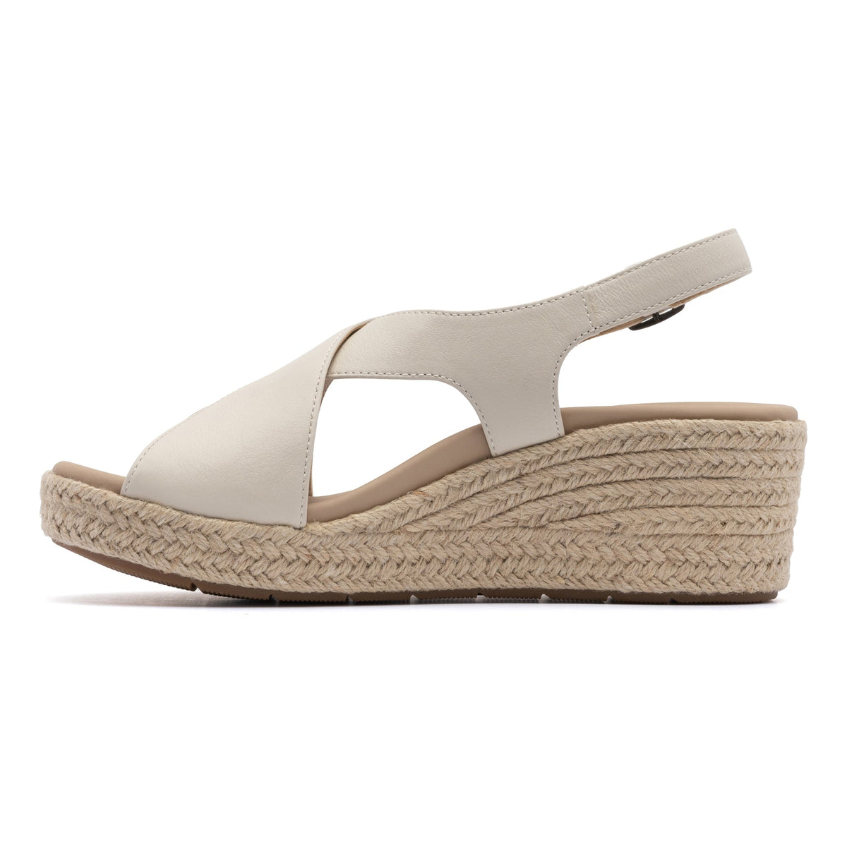 Riviera Cross Off White Leather | ABEO Footwear