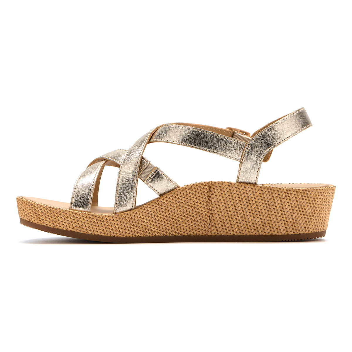 Soleil Cross Metallic Gold | ABEO Footwear