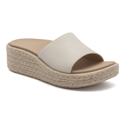 Solstice Slide Off White Leather | ABEO Footwear