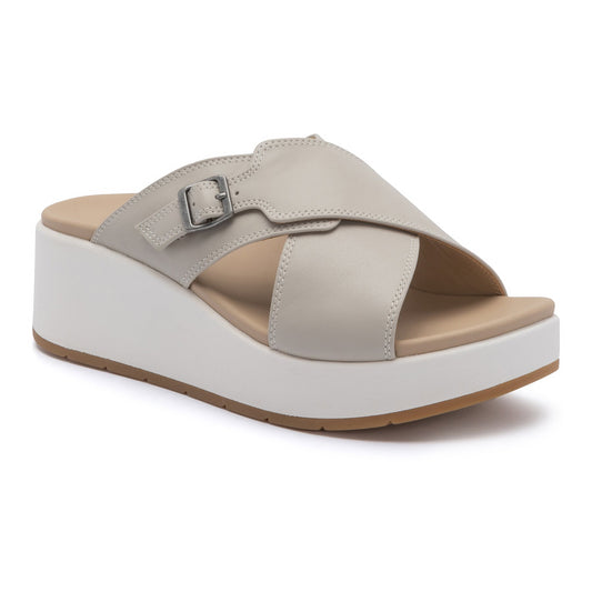 Solstice Cross Slide Beige | ABEO Footwear