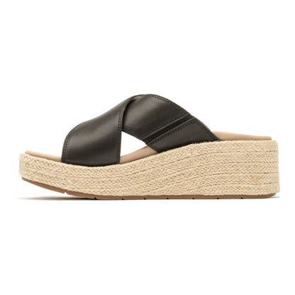 Solstice Cross Slide Black | ABEO Footwear