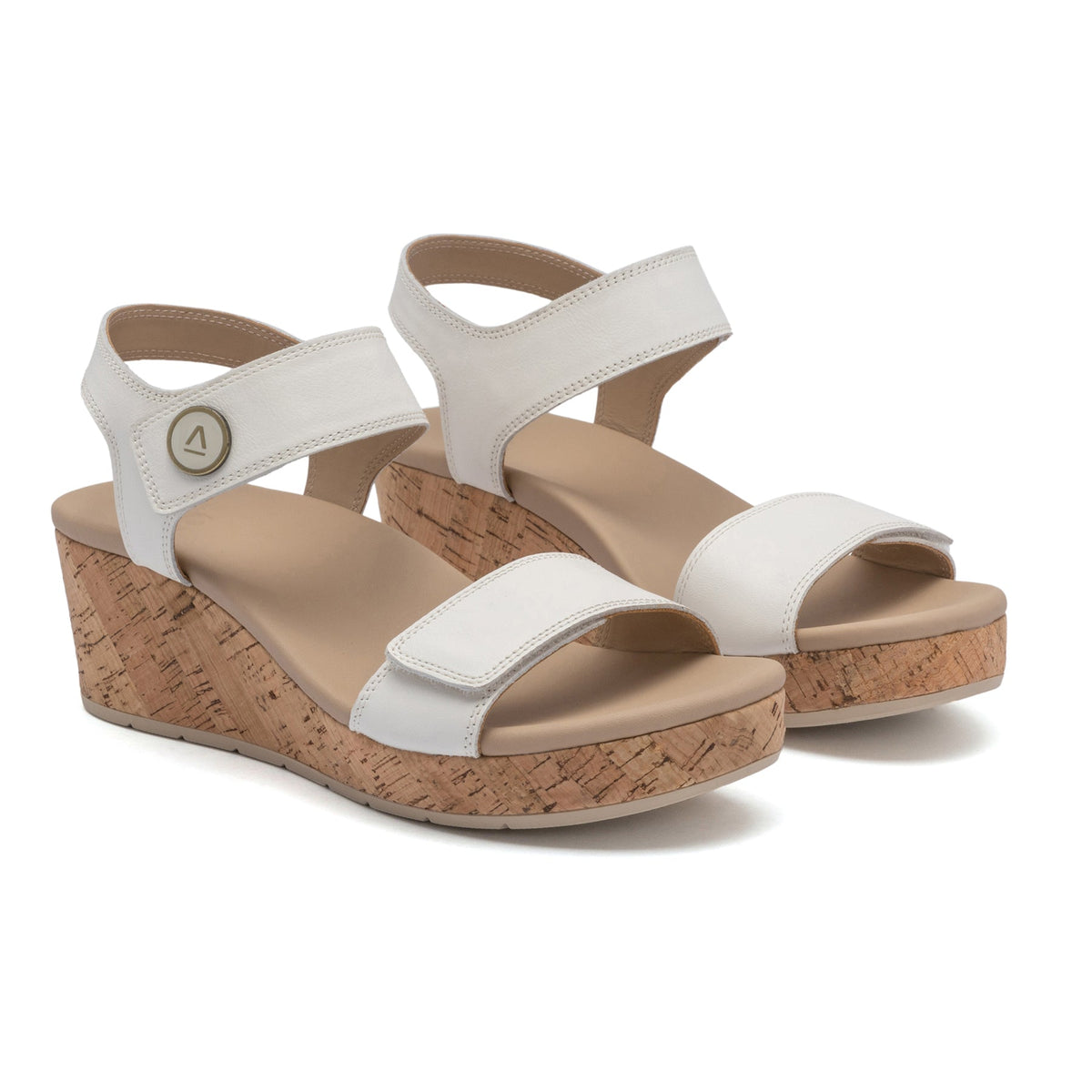 Riviera Strap Sandal Metatarsal White | ABEO Footwear