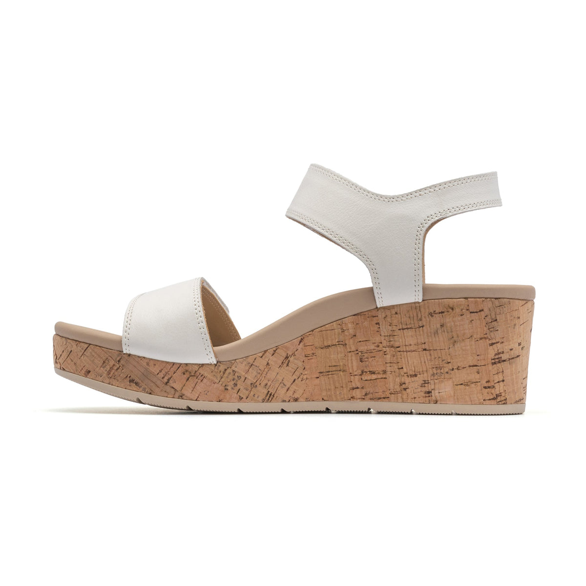 Riviera Strap Sandal Metatarsal White | ABEO Footwear