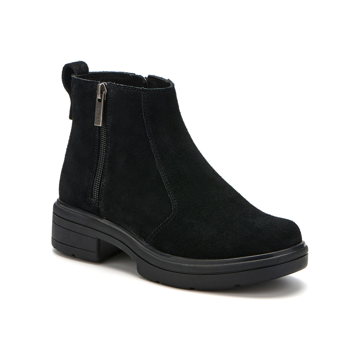 Vista Zip Black Suede | ABEO Footwear