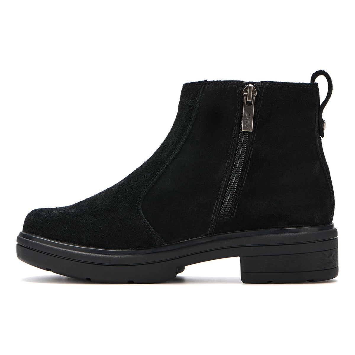 Vista Zip Black Suede | ABEO Footwear