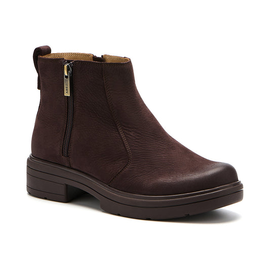 Vista Zip Chocolate Nubuck | ABEO Footwear