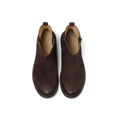 Vista Zip Chocolate Nubuck | ABEO Footwear