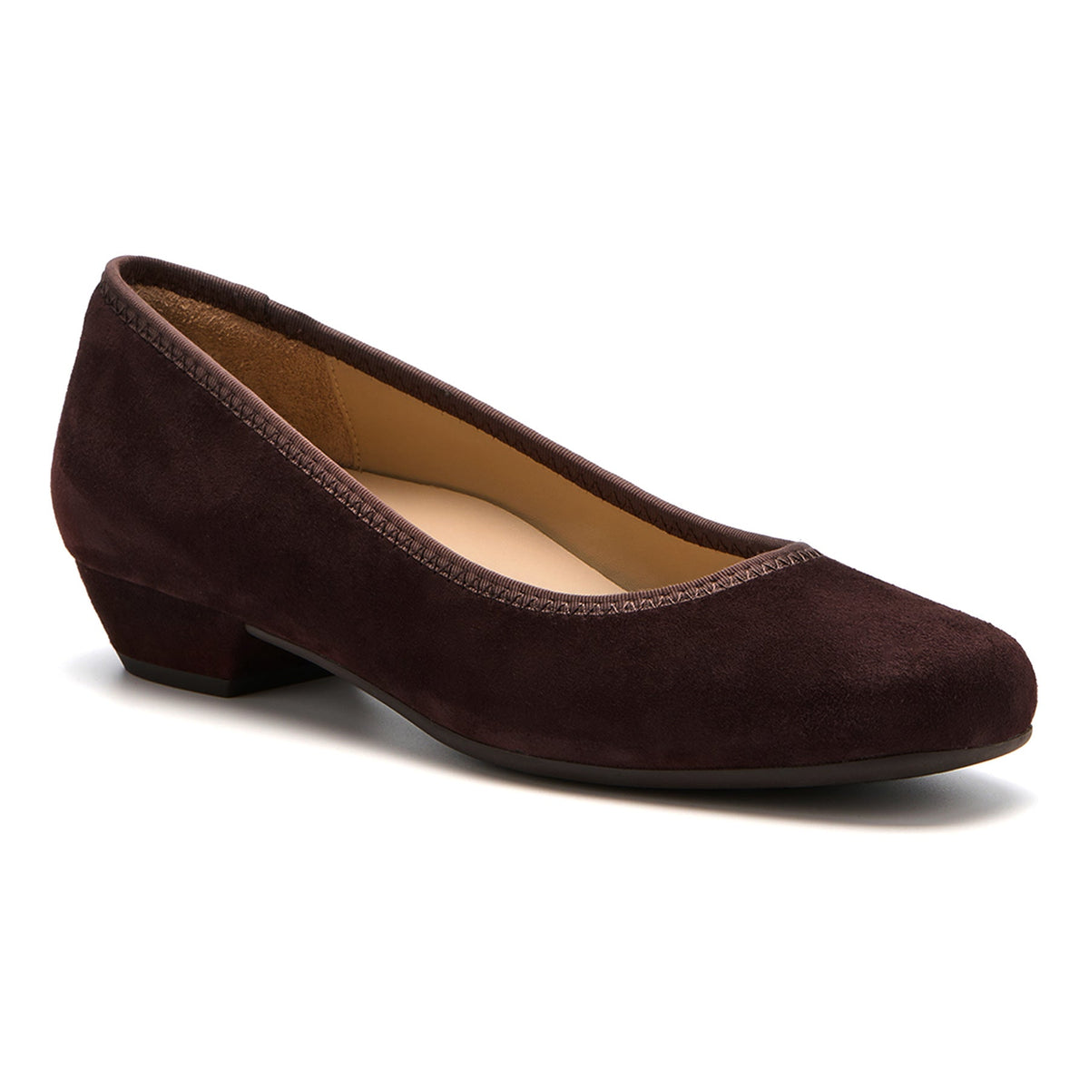 Via Pump Chocolate Suede | ABEO Footwear