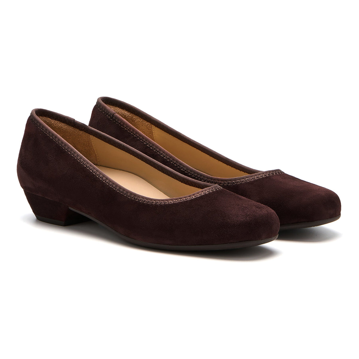 Via Pump Chocolate Suede | ABEO Footwear