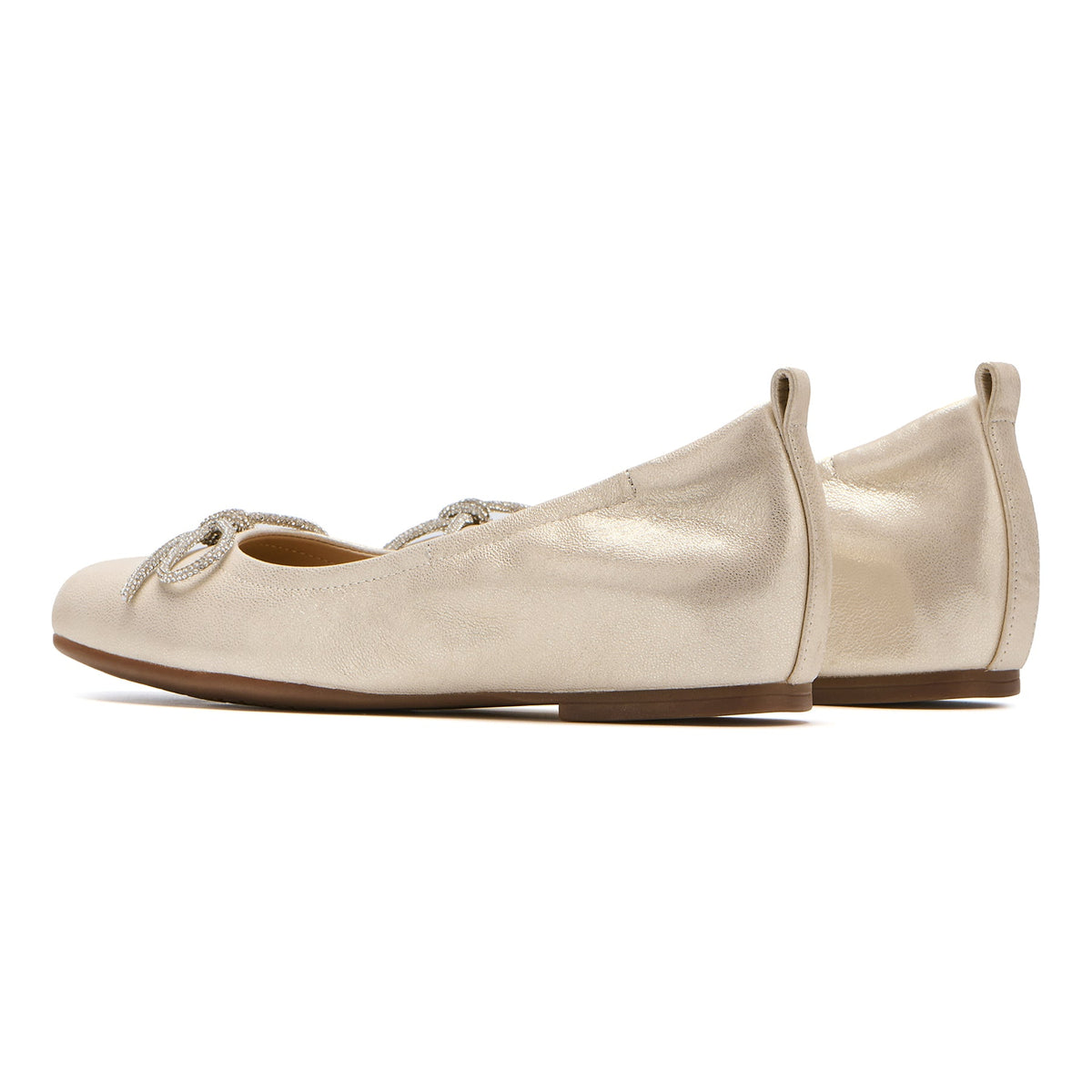 Cadence Bow Gold Sparkle | ABEO Footwear