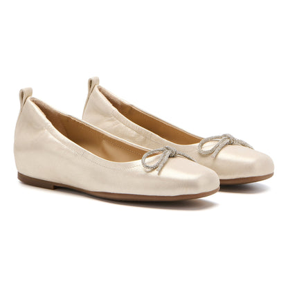 Cadence Bow Gold Sparkle | ABEO Footwear