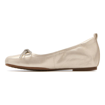 Cadence Bow Gold Sparkle | ABEO Footwear