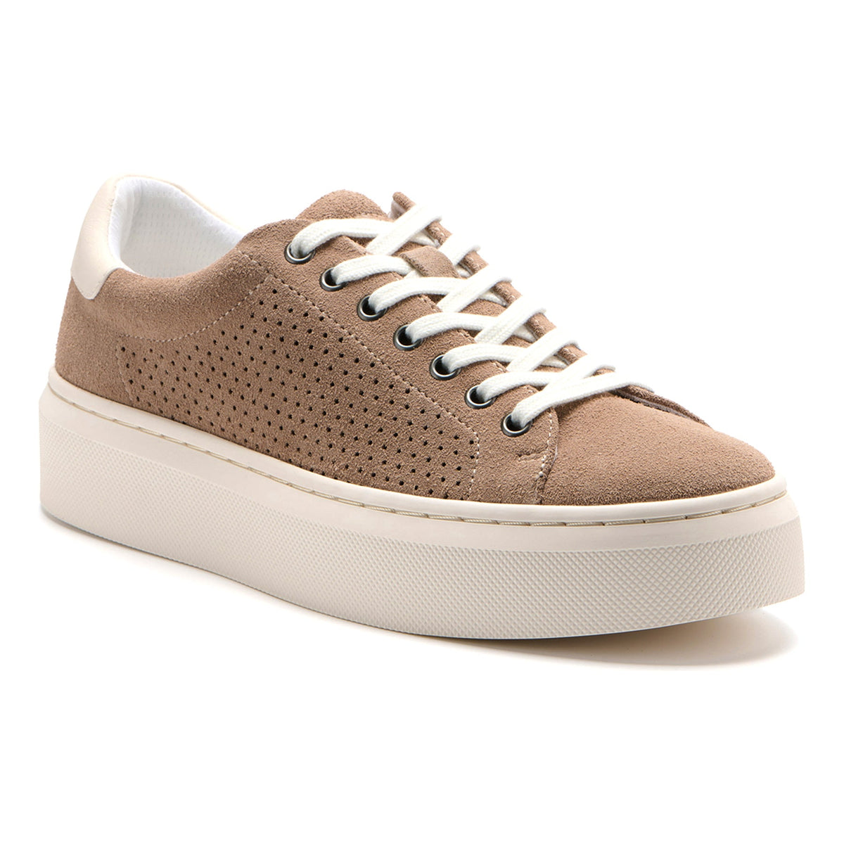 Jumpstreet Sneaker Taupe Perforated | ABEO Footwear