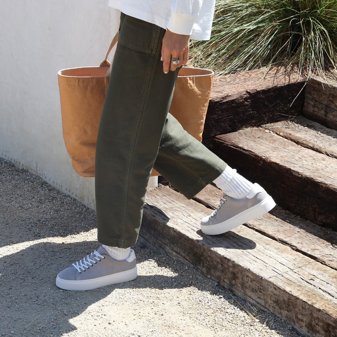 Jumpstreet Sneaker Metatarsal Grey Suede | ABEO Footwear