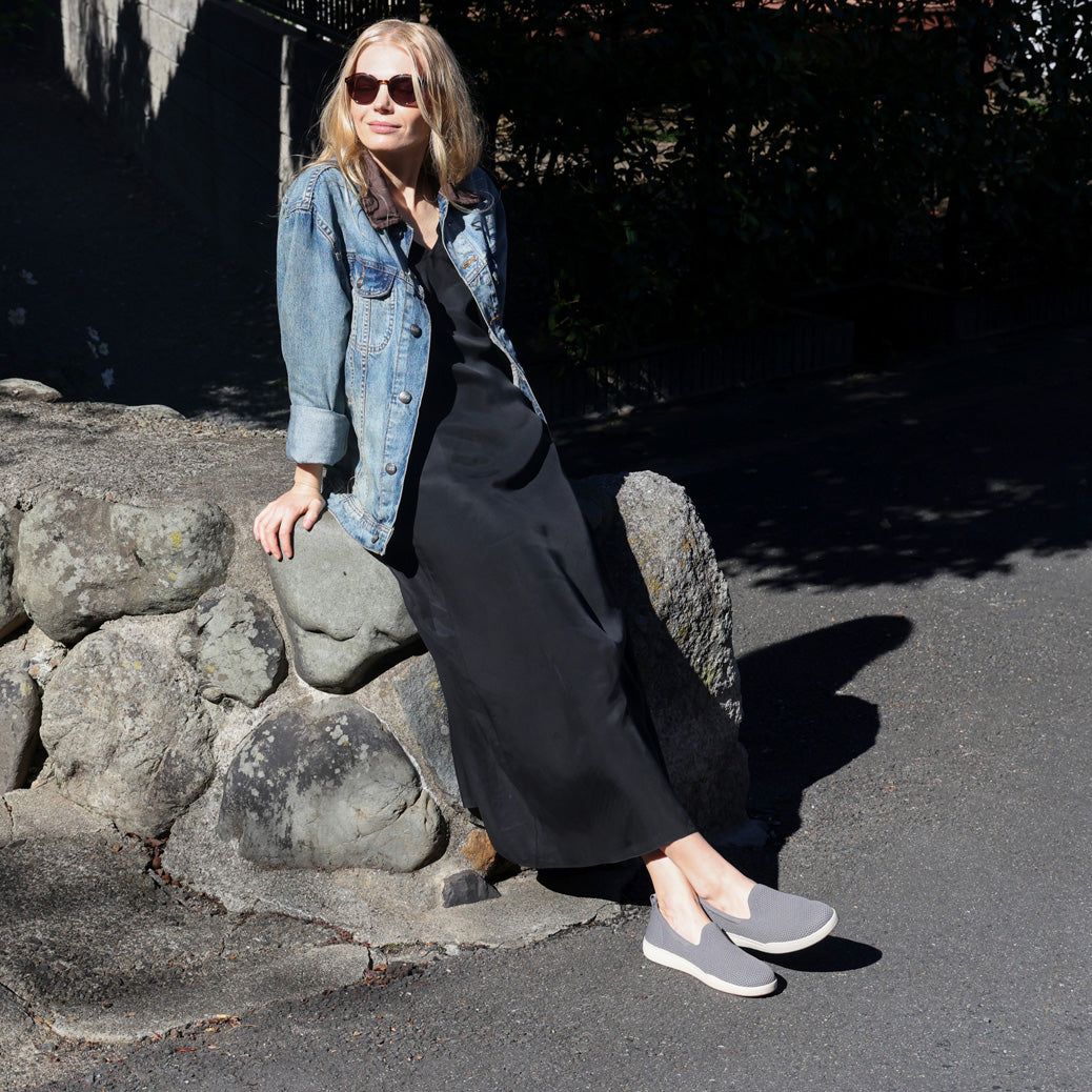 Encore Knit Slip On Nickel | ABEO Footwear