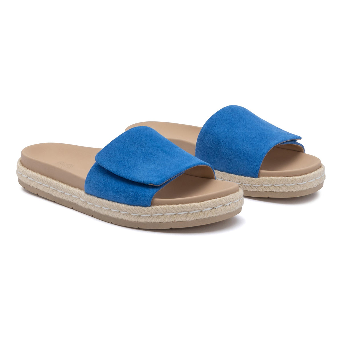 Isle Slide Marina Blue Suede | ABEO Footwear