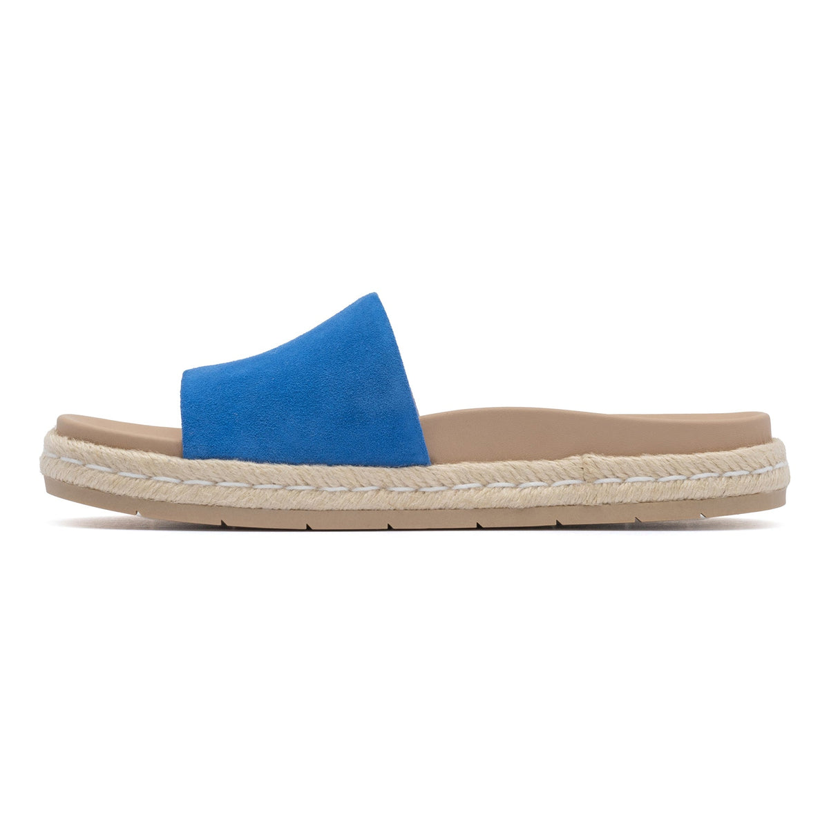 Isle Slide Marina Blue Suede | ABEO Footwear