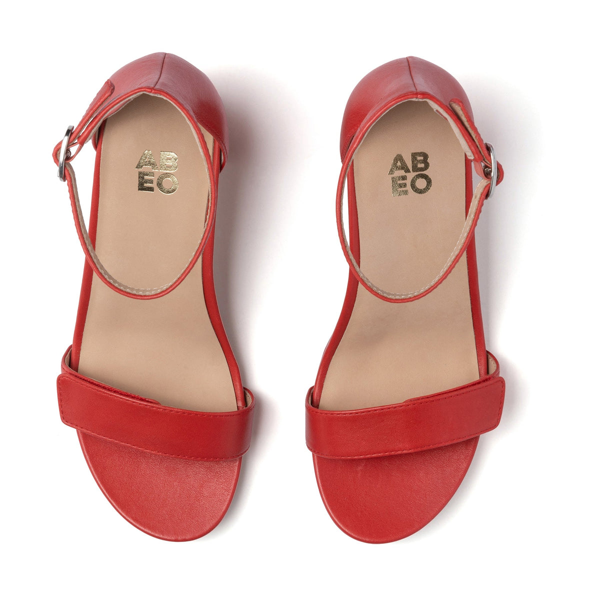 Tempo Strap Metatarsal Red Leather | ABEO Footwear