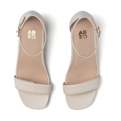 Avenue Strap Metatarsal Off White Leather | ABEO Footwear