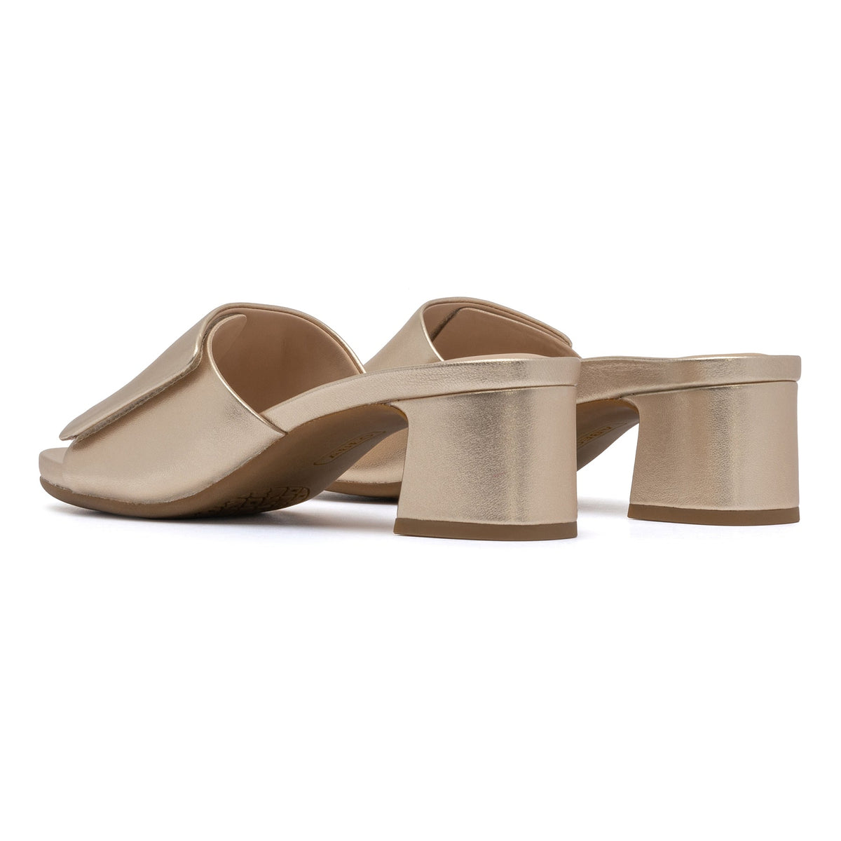 Avenue Slide Metatarsal Light Gold Leather | ABEO Footwear