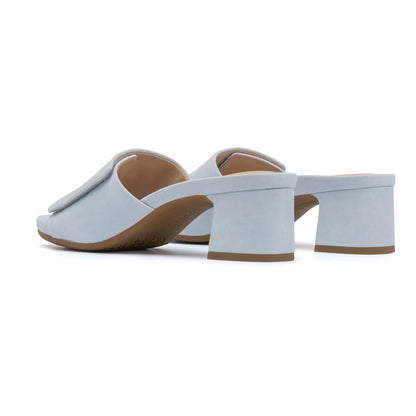 Avenue Slide Metatarsal Light Blue Suede | ABEO Footwear