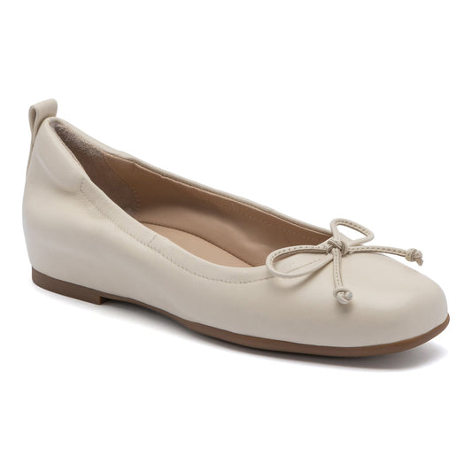 Cadence Bow Metatarsal Off White Leather | ABEO Footwear