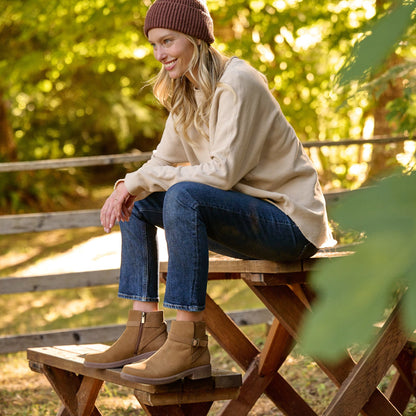 Compass Buckle Metatarsal Tan Nubuck | ABEO Footwear