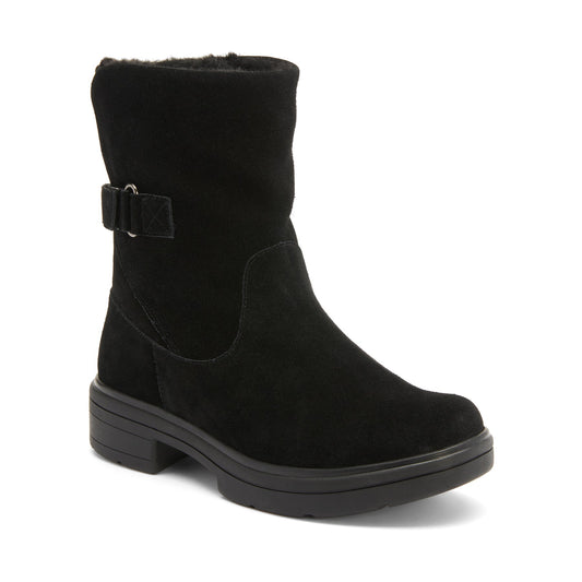 Vista Mid Boot Metatarsal Black Suede | ABEO Footwear
