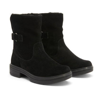 Vista Mid Boot Metatarsal Black Suede | ABEO Footwear