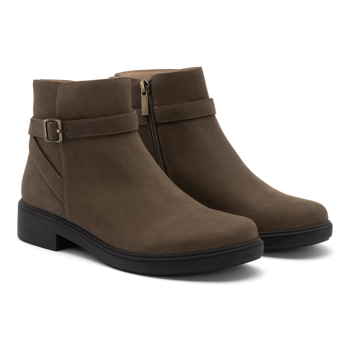 Compass Buckle Metatarsal Olive Nubuck | ABEO Footwear