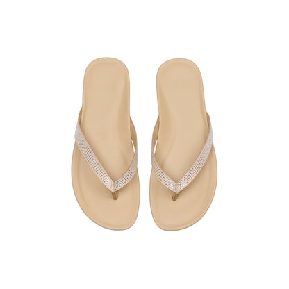 Oasis Flip Flop Metatarsal Sand Sparkle | ABEO Footwear