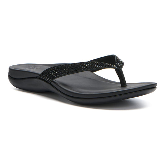 Oasis Flip Flop Metatarsal Black Sparkle | ABEO Footwear