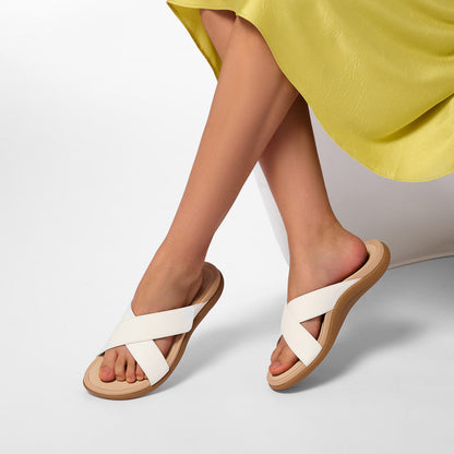 Laguna Slide Metatarsal White | ABEO Footwear