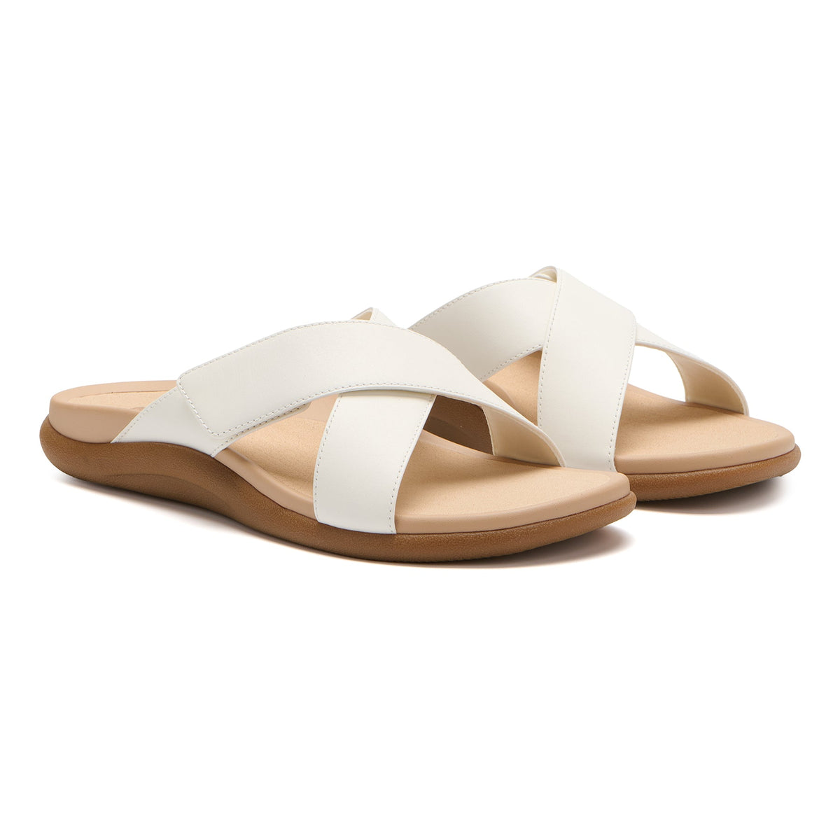 Laguna Slide Metatarsal White | ABEO Footwear