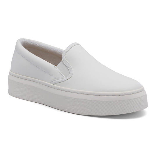 Jumpstreet Slip On White Leather | ABEO Footwear
